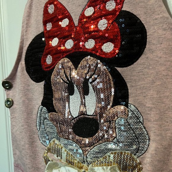 Minnie Mouse Sparkle girls adjustable straps dress, barbie pink - Picture 6 of 9